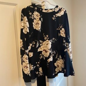 Peplum floral top